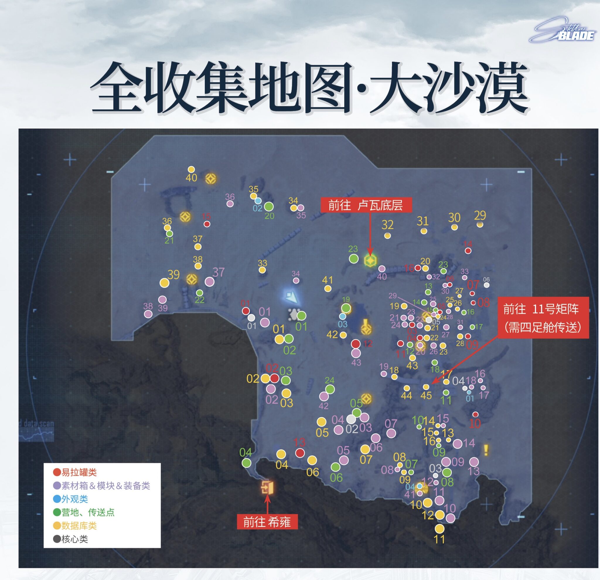《剑星》全收集地图攻略 剑星